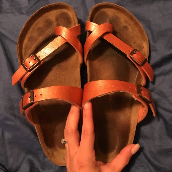 birkenstock mayari orange